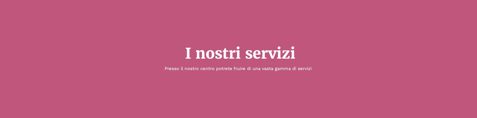 I nostri servizi